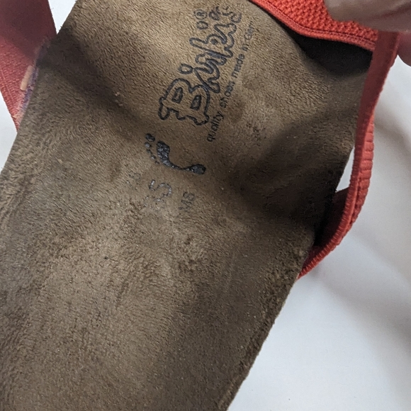 Red Birkenstock Birkis Size 10 Birkenstock Sandals - Picture 11 of 12